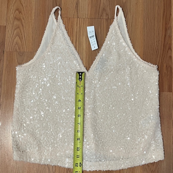J. Crew Factory Cream Sequin Camisole - Picture 11 of 12